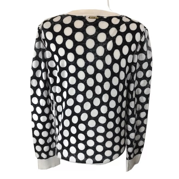 Michael Kors Crewneck Polka Dot Pullover Sweater - Picture 4 of 6